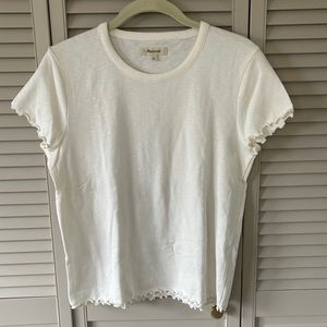 Madewell Ruffled Baby Tee